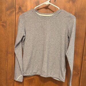 Athleta Girl Striped Long Sleeve Top